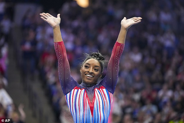 The gymnast spent part of the summer cheering on Simone Biles and Team USA in Paris