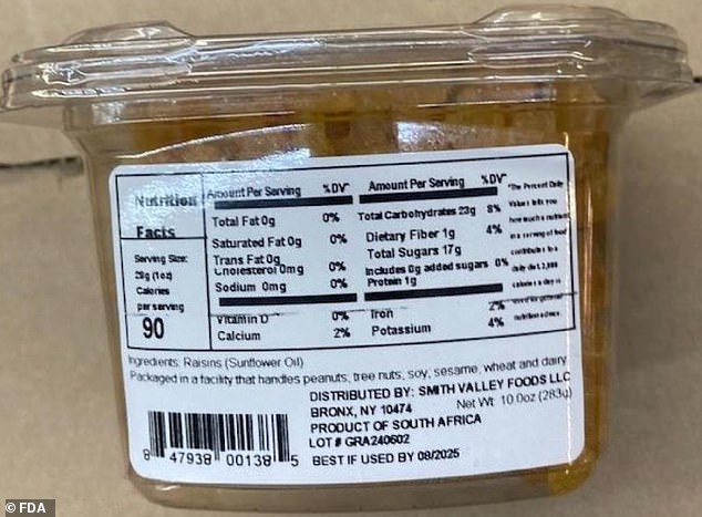 Popular Raisin Brand Urgently Recalls Products Due To 'life-threatening ...