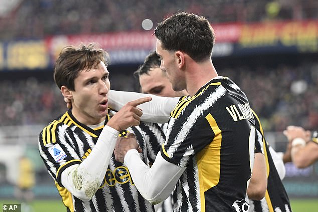 The attacker (left) has been sidelined in Turin and has only one year left on his contract