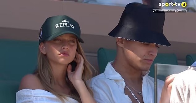 Norris (right) and Portuguese model Margarida Corceiro (left) were previously spotted together at the Monte Carlo Masters final