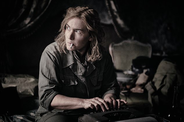 Winslet as the prominent photojournalist Lee Miller in the upcoming film Lee