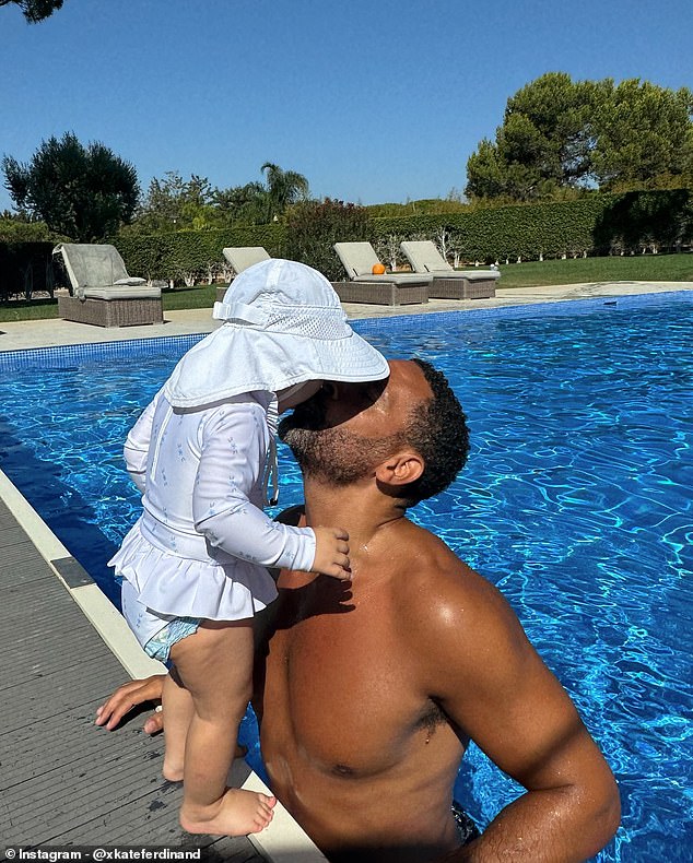 The TOWIE star also shared an adorable photo of her daughter Shae and her former footballer husband Rio