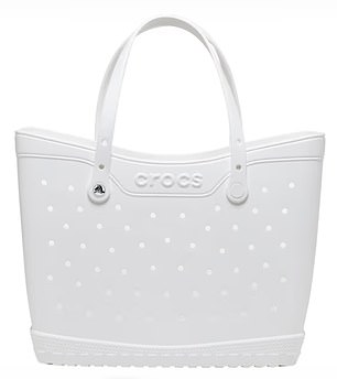 The budget Kmart bag is compared to the Crocs Classic Tote ($99)