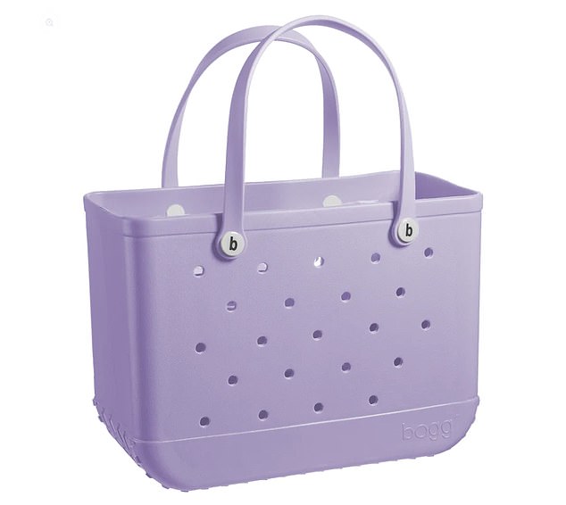 The bargain bag is compared to the original Bogg bag ($90) [pictured]