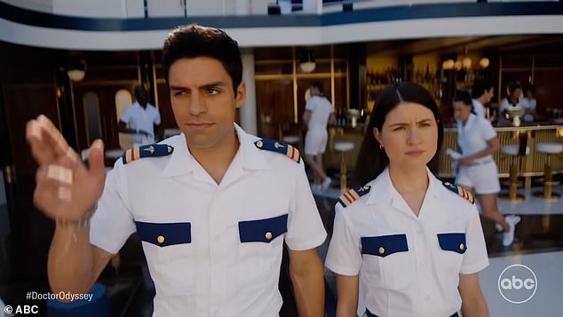 Next, Phillipa Soo, 34, and Sean Teale, 32, are seen as nurse Avery Morgan and nurse Tristan Silva, respectively.