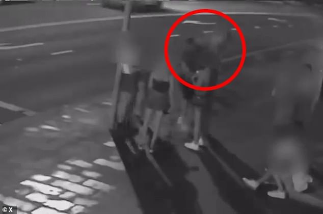 Footage shown in court captured the moment the Wollongong man struck Froling in the head