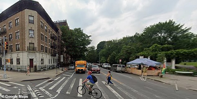 Around 11 p.m., the 25-year-old woman was walking into her building in Prospect Park when the man approached her from behind and put his arm around her neck