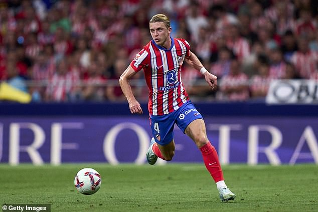 The England international received a warm welcome from Atletico Madrid fans on Sunday