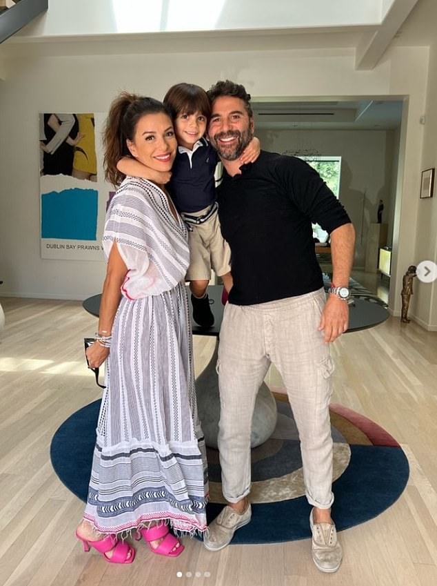 The family have moved from Los Angeles to Marbella after purchasing a six-bedroom, seven-bathroom mega-villa on the Spanish coast (pictured with her husband José Bastón)