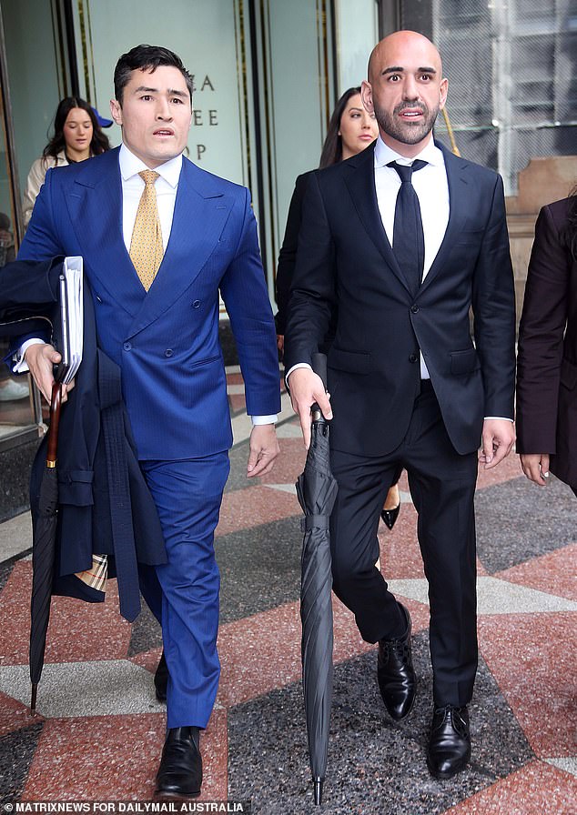 Kent shot down 21 schooners with his mates at the Sackville Hotel in Balmain and was walking home when he came across Tamer Uzun (right), who had been dining at Totti's restaurant