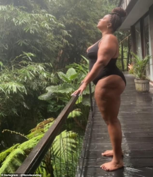 Lizzo recently posted this photo of herself on social media, showing her recent weight loss