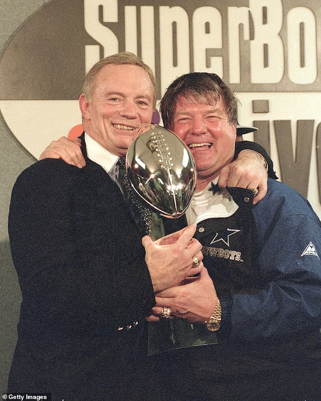 Jimmy Johnson (right) and Jerry Jones (left) won two Super Bowls together before splitting