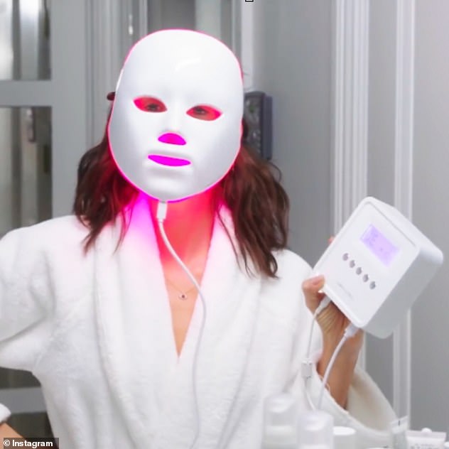 LED lights have been around since the 1960s, but have only recently been used as a skin treatment. Pictured: Nina Dobrev