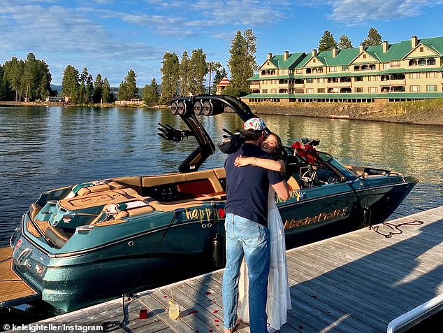 On Monday, the 31-year-old wife of the Top Gun: Maverick star shared an adorable video of herself pulling out a jewelry box and proposing to her husband, five years after they tied the knot in Maui