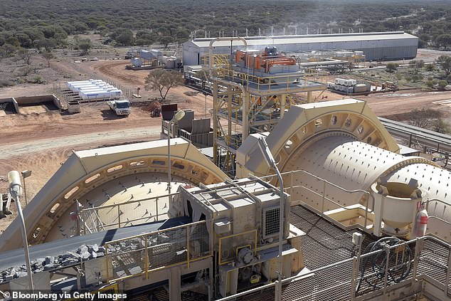 The mine (pictured) is located in the Goldfields region of Western Australia's outback