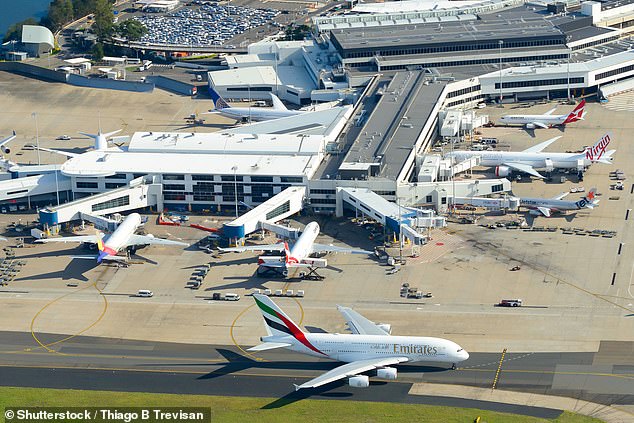 Calypso Destinations was placed into administration in April after the company collapsed under the burden of debts built up during the Covid lockdowns (pictured: Sydney Airport)