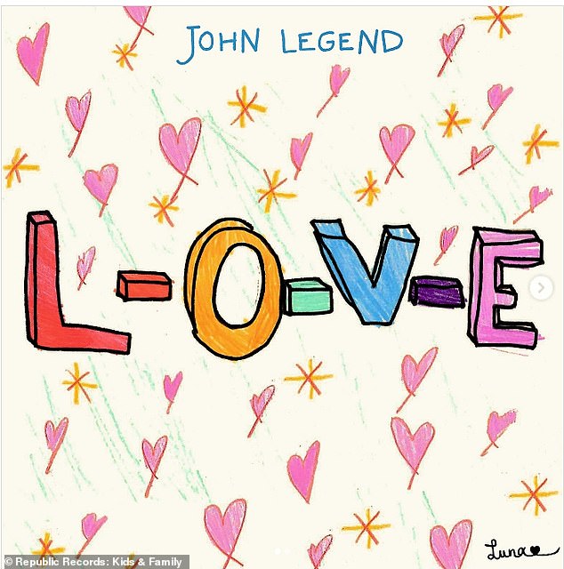 Meanwhile, John's daughter Luna was the talented artist behind the cover of his new single LOVE, which was released on August 9