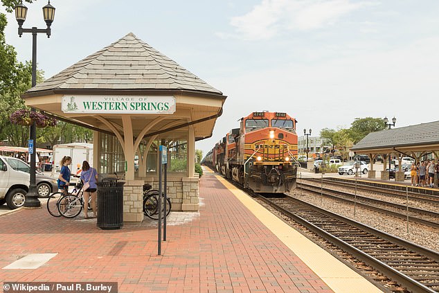 Chicago's current crime rate has contributed to the popularity of its relatively quieter suburbs, many of which are connected to the city by train.