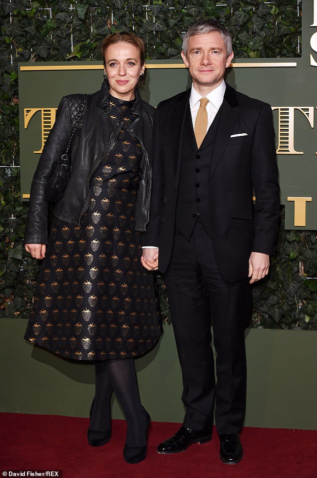 Amanda shares her children with her ex-partner Martin Freeman (pictured 2015) and he is said to have contacted the actress to support her in the scandal