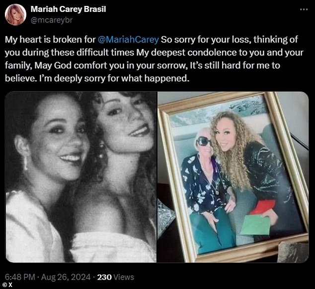 Mariah Carey fans expressed their concern and sadness for the singer, who announced the passing of her mother and sister on August 26, 2024