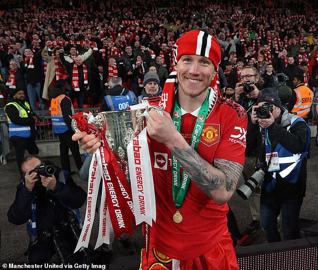 Weghorst won the Carabao Cup during his loan spell at United last year