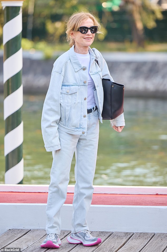 The 71-year-old French actress is the jury president at the 81st festival and showed off her casual, chic sense of style