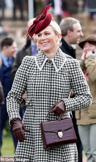 Zara Tindall wore a burgundy Midi Mayfair in 2020