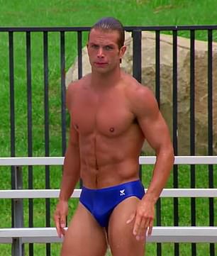 David opened the season six premiere in a pair of tight blue panties