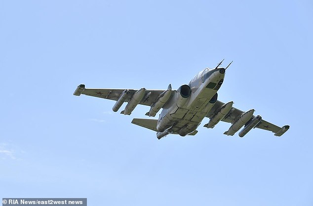 File photo shows a Sukhoi SU-25 fighter jet