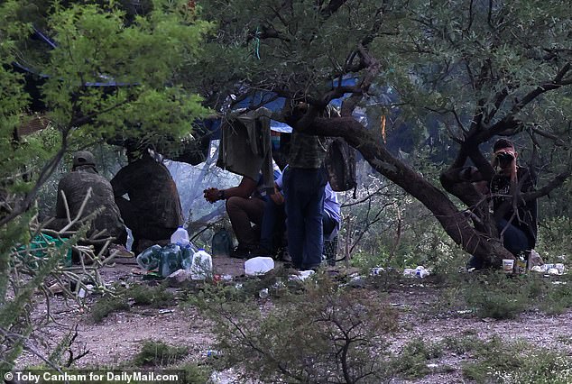 As DailyMail.com looked at the migrant camps, some looked on with support