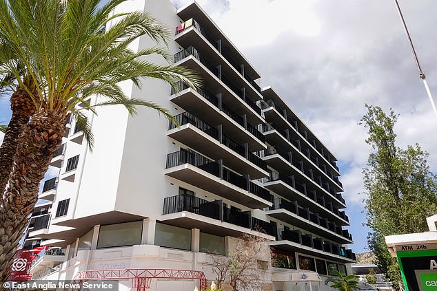 MailOnline can reveal the tragedy is believed to have occurred after she tried to climb from one balcony to another at the Vibra District Hotel