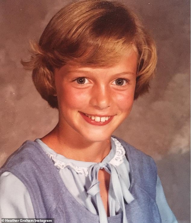 The Hollywood star featured in a childhood school portrait shared on Instagram