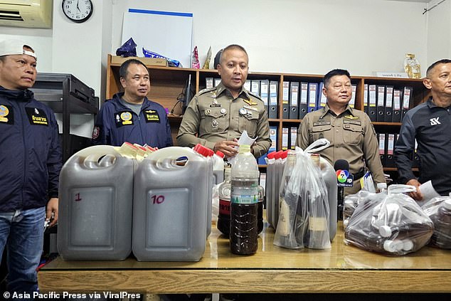 Health Minister Somsak Thepsutin said four people had died from drinking illegal liquor as of August 27