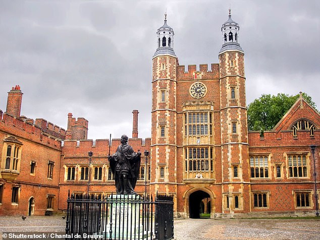 Pictured: Eton College, which charges £52,749 per year per pupil