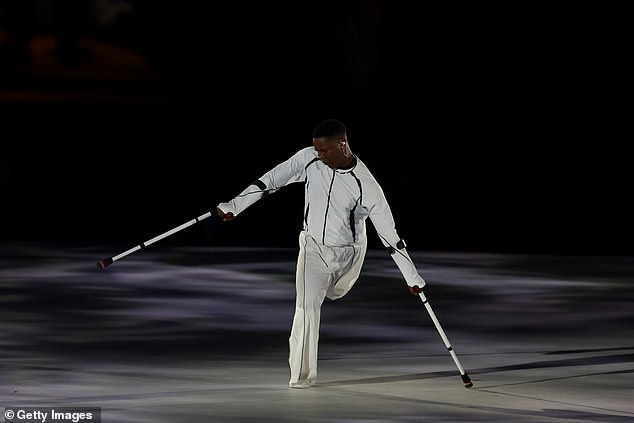 South African dancer Musa Motha was among those attending the opening ceremony