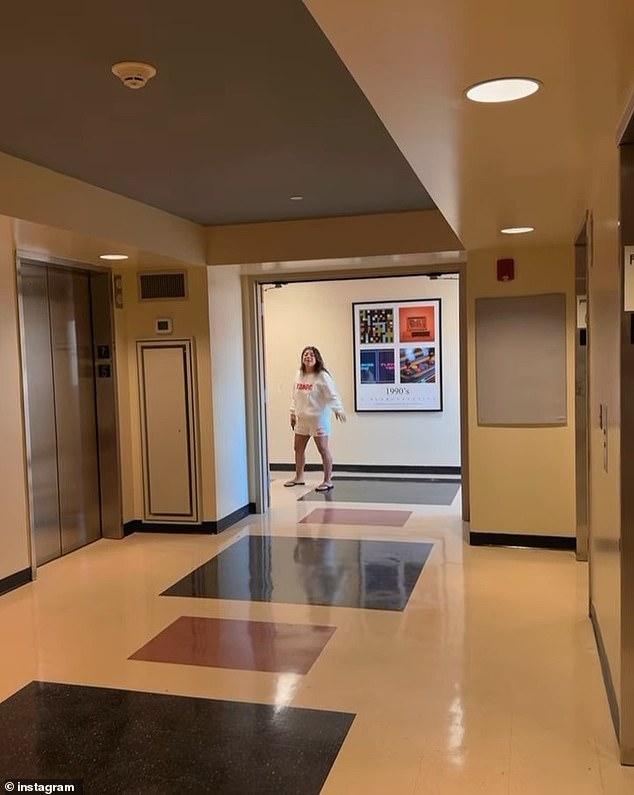 With a final clip in which she waves goodbye to her mother in the hallways of the dormitory