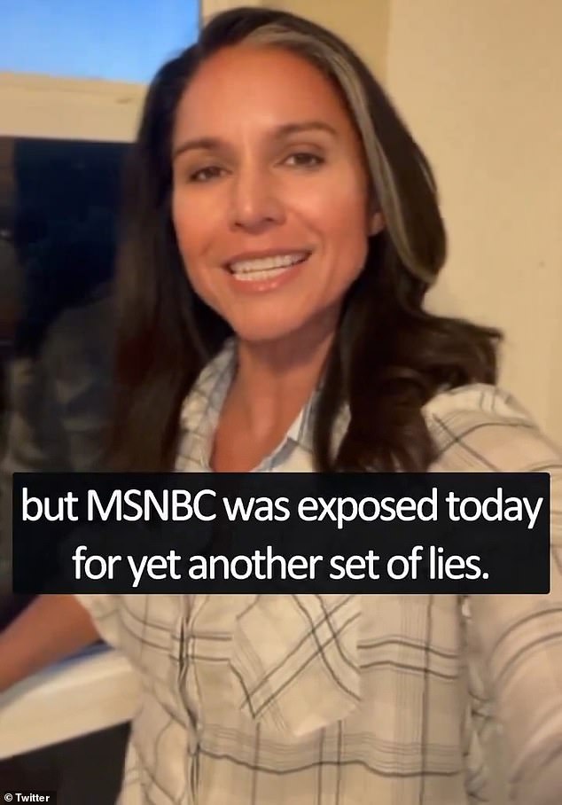 Former U.S. Rep. Tulsi Gabbard (R-Hawaii) lashed out at MSNBC on X earlier this month