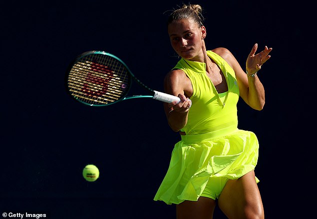 Kostyuk from Ukraine won the US Open match 7-6, 6-1