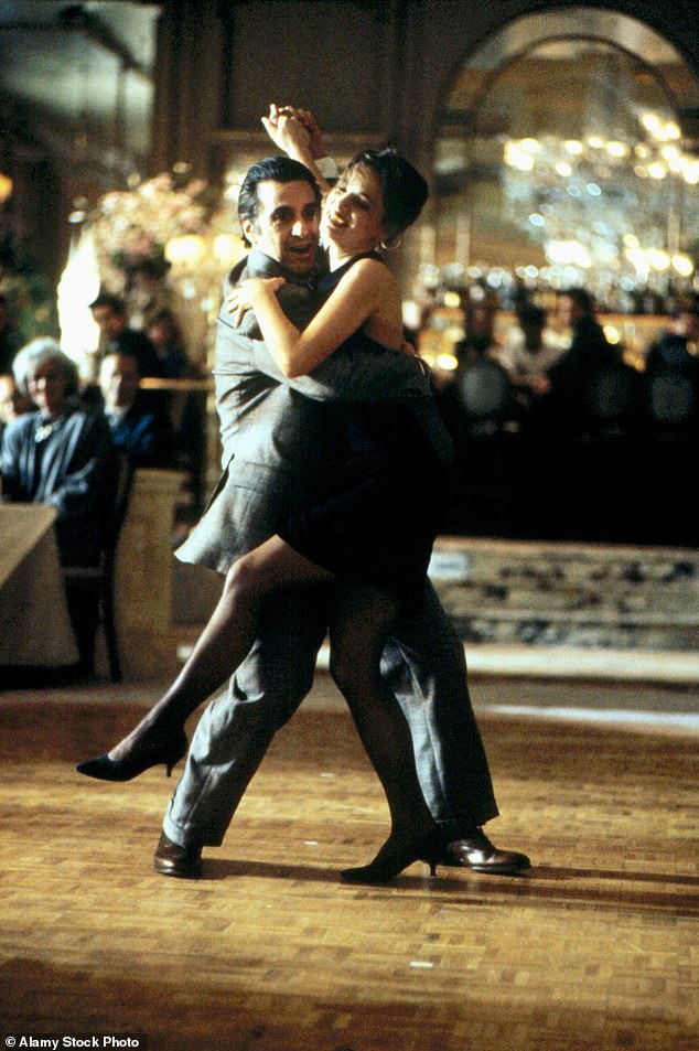 Pacino danced the tango with Gabrielle Anwar in his Academy Award-winning performance in 1992's Scent of a Woman