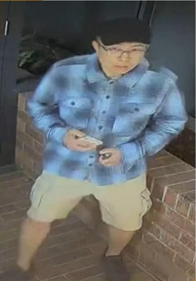 Police on Thursday morning released a second photo (pictured) of a man they want to speak to in connection with the alleged attack in a Brisbane park