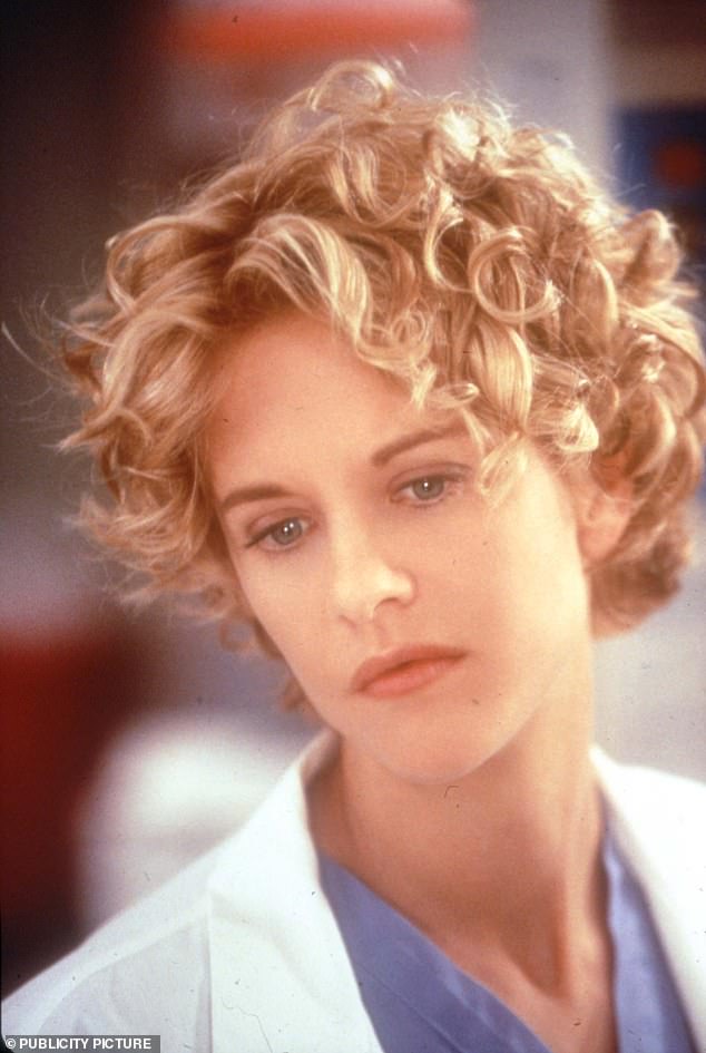 Meg is best known for her leading roles in romantic comedies in the 80s and 90s; seen in a still from City Of Angels (1998)