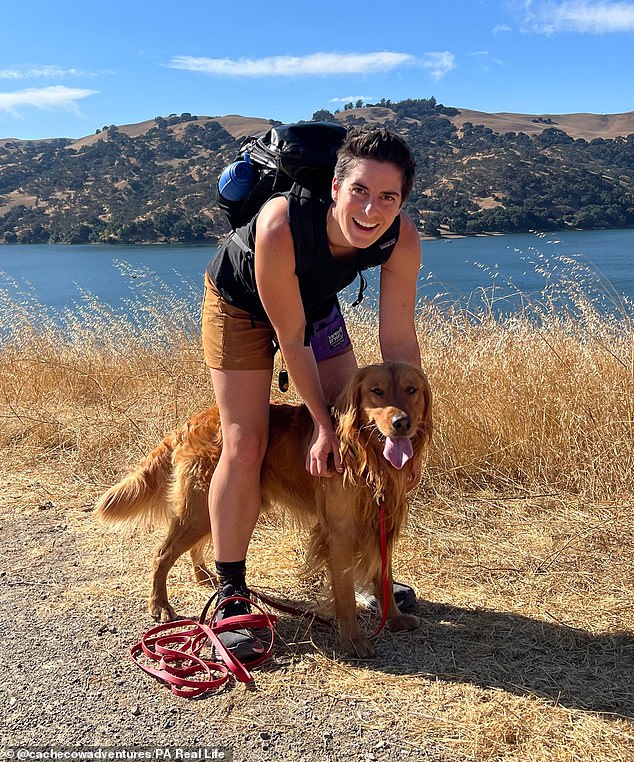 Christina Lee (pictured) taught her dog Cache more than 130 words using buttons. The researchers in this study say that Cache probably understands what each of those buttons means