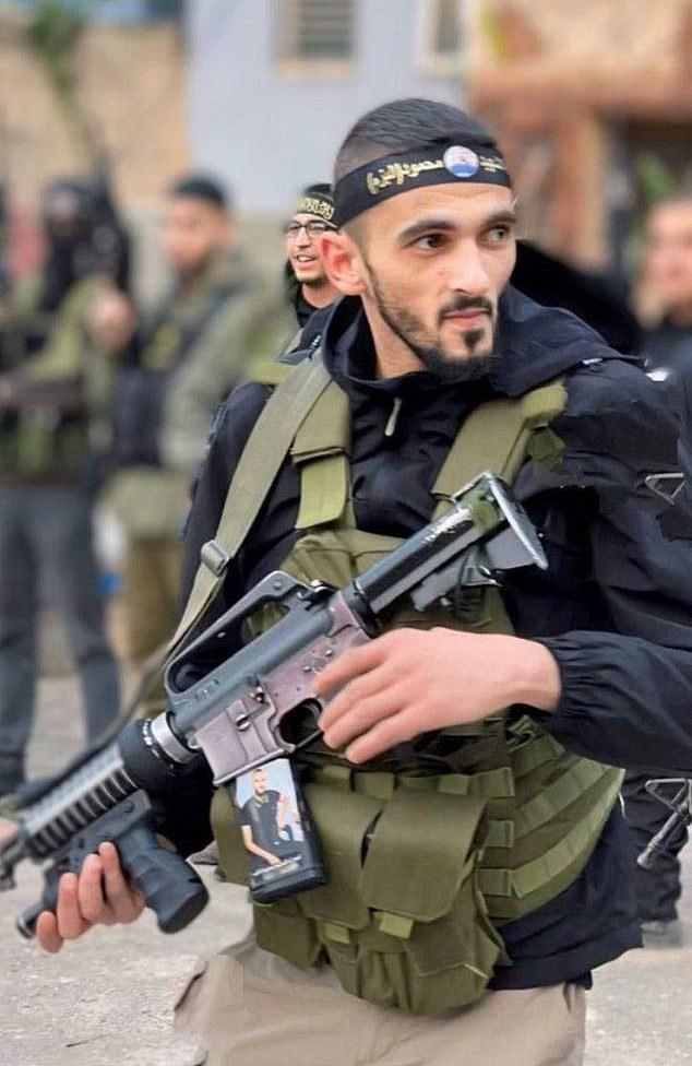 The IDF reported that Mohammed Jaber (pictured), known as Abu Shujaa, a commander of the militant group Islamic Jihad was killed in the Nur Shams refugee camp