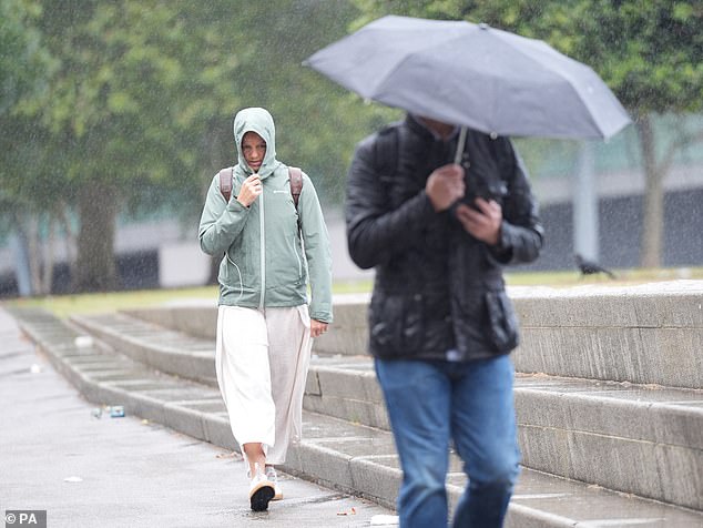 Storm Lilian (pictured near Tower Bridge in London) was the last named storm to hit the UK in the 2023/24 season