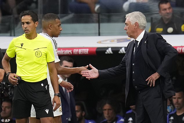 Carlo Ancelotti has praised Mbappe's impact despite the forward yet to score in the league