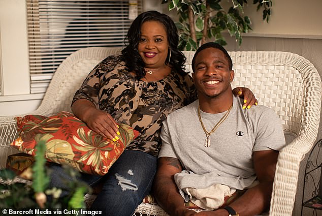 The foster care system gave him up early, but Clark's foster mother, Kimberlii (left), eventually adopted him at age 16 and has been by his side ever since.