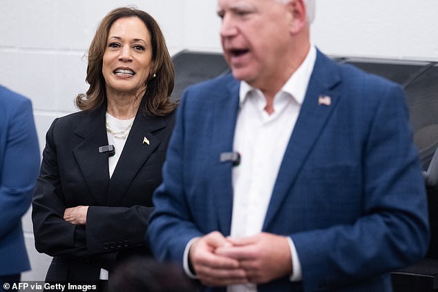 Harris will appear alongside her running mate Tim Walz during a campaign stop at Liberty County High School in Hinesville, Georgia, on Wednesday