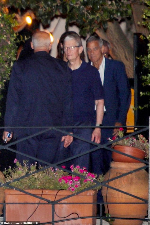 The couple went on a boat with the businessman for dinner at the five-star Villa Passalacqua Hotel