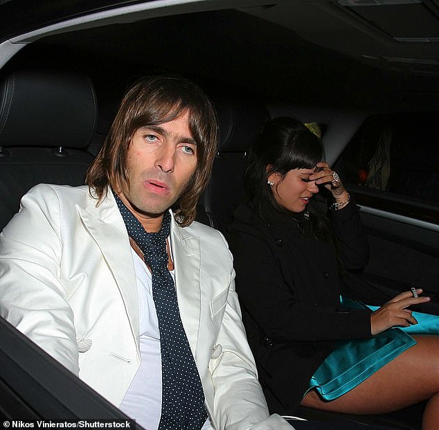 Liam Gallagher and Lily Allen were spotted on a flight from Heathrow Airport to Japan for the Fuji Rock Festival in 2009.