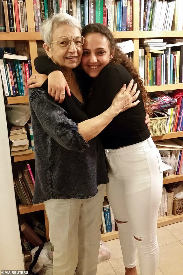 Romi is pictured with her grandmother Dvora Leshem, undated